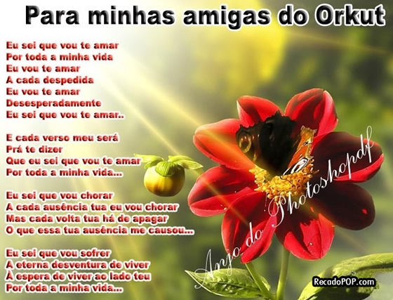 Eu sei que vou te amar Por toda a minha vida Eu vou te amar A cada despedida Eu vou te amar Desesperadamente Eu sei que vou te amar E cada verso meu ser Pra te dizer que eu sei que vou te amar Por toda a minha vida Eu sei que vou chorar A cada ausncia tua eu vou chorar Mas cada volta tua h de apagar O que essa tua ausncia me causou Eu sei que vou sofrer A eterna desventura de viver A espera de viver ao lado teu Por toda a minha vida