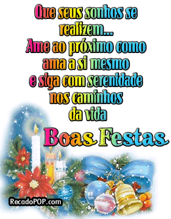 Mensagens de Boas Festas de Natal Mensagens de Boas Festas de Natal